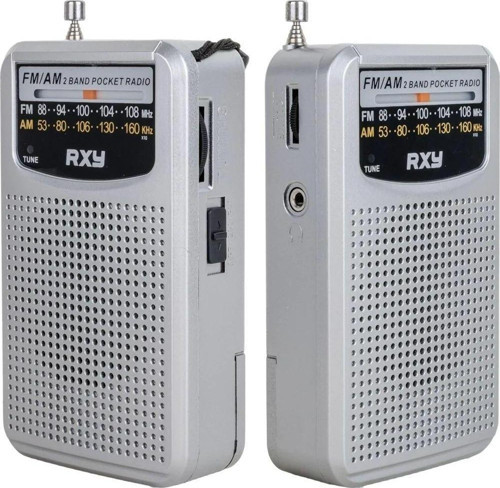 Bariton Cep Tipi Mini Analog Radyo Gri