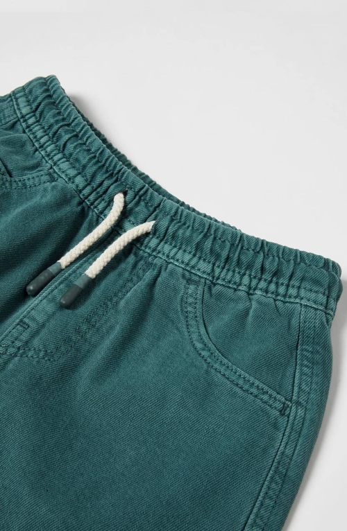 Erkek Çocuk Basic Denim Şort Yeşil