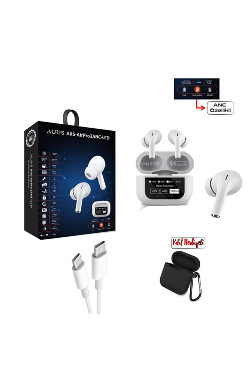Ars-Airpro2Anc-Lcd Bluetooth Kulaklık (Kılıf Hediye!)