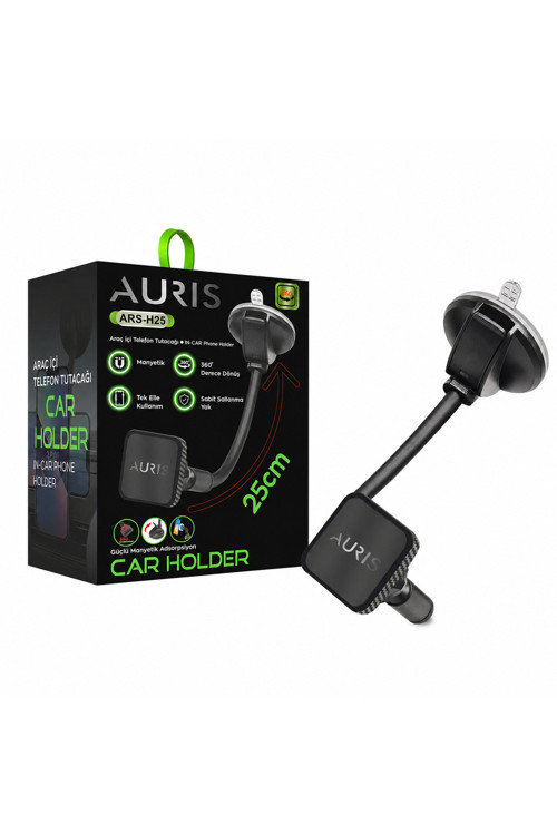 Ars-H25 360° Dönen Başlıklı Araç İçi Telefon Tutacağı
