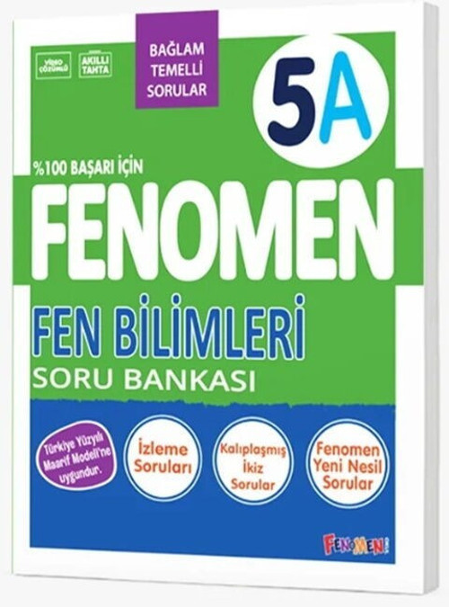 5. Sınıf Fen Bilimleri A Fenomen Soru Bankası Fenomen Okul Yayınları