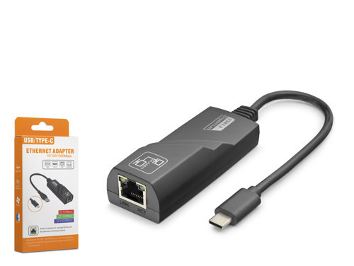 HDX7868 Type C USB 3.0 Ethernet Adaptör Gigabit Siyah