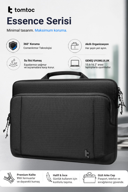 Essence A34 16 Inç Siyah Macboook Pro Kılıfı - A34F3D1