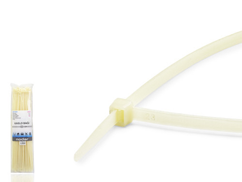 ND4810B Kablo Bağı 4.8 x 400 mm 100 Adetli Paket Sarı