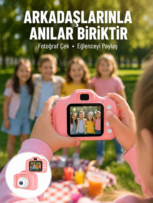 Şarjlı Mini Video Kamera HD Fotoğraf Çekimli Bilgisayar Bağlantılı Hafıza Ka - SL0005-0CFI1
