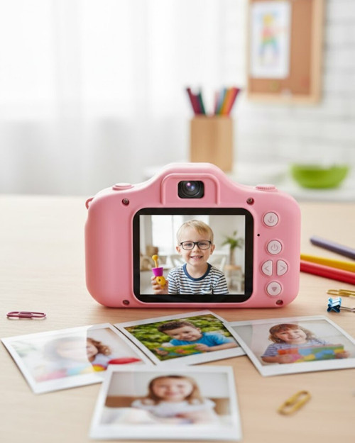 Kompakt Dijital Kamera HD Video ve Fotoğraf Kayıt Özellikli USB Şarjlı Mini Cih - SL0005-0CFI0