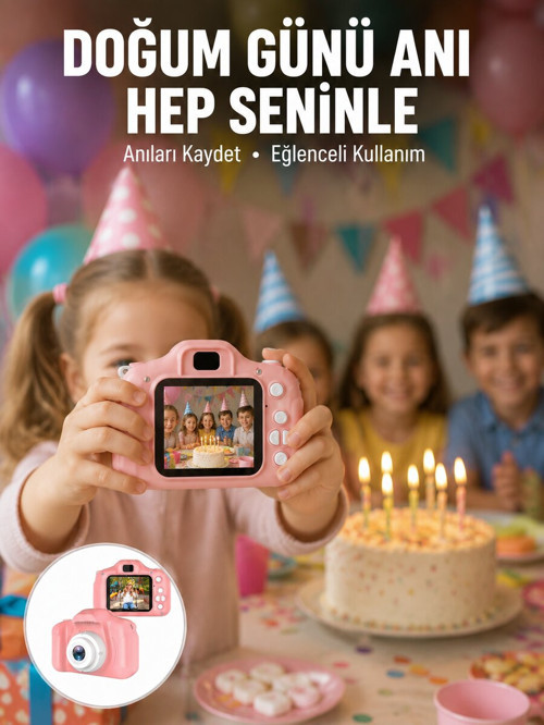 Taşınabilir Mini Kamera HD Video Fotoğraf Çekimli USB Bağlantılı Şarjlı Kay - SL0005-0CFI2