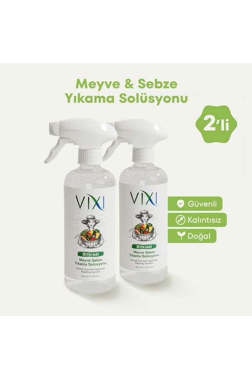 Meyve Sebze Yıkama Solüsyonu 2'li