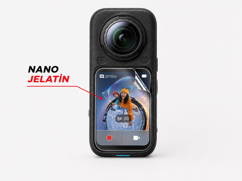 Insta360 X6 Aksiyon Kamera Uyumlu 3 Adet Şeffaf Ekran koruyucu Nano Jelatin