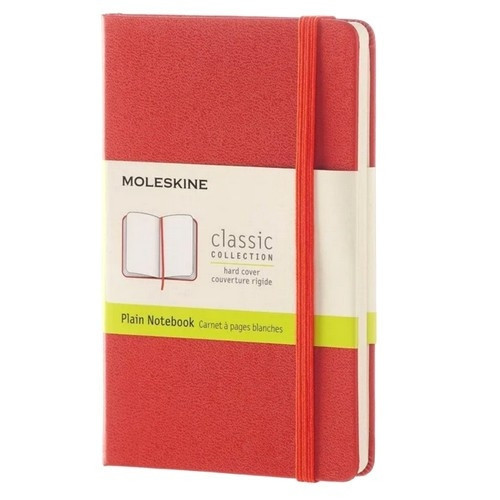 Sert Kapak Defter Kırmızı (Çizgisiz - 11,5x18) - 6642