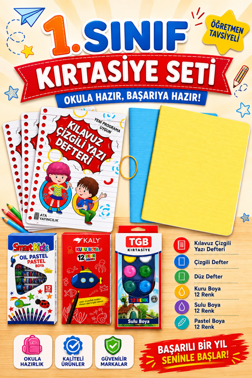 1. Sınıf Kırtasiye Seti 3
