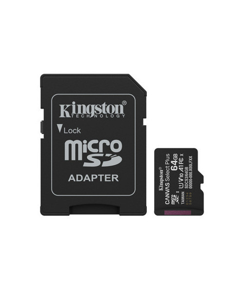 64GB microSDXC Canvas Select Plus Gen3 100MB/s A1 Card + Adapter