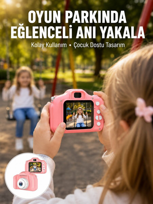 HD Mini Dijital Kamera Video ve Fotoğraf Çekim Özellikli Şarjlı Taşınabilir K - SL0005-0CFET