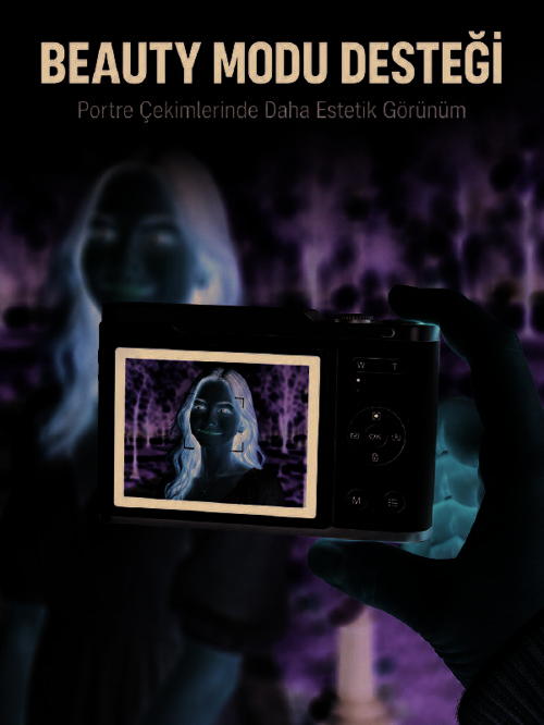 Dijital Kamera 4K Video 48 MP Fotoğraf Çekim Özellikli - SL0005-0CF832