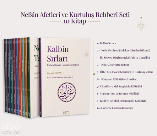 İmam Gazali Nefsin Afetleri ve Kurtuluş Rehberi Seti (10 Kitap)