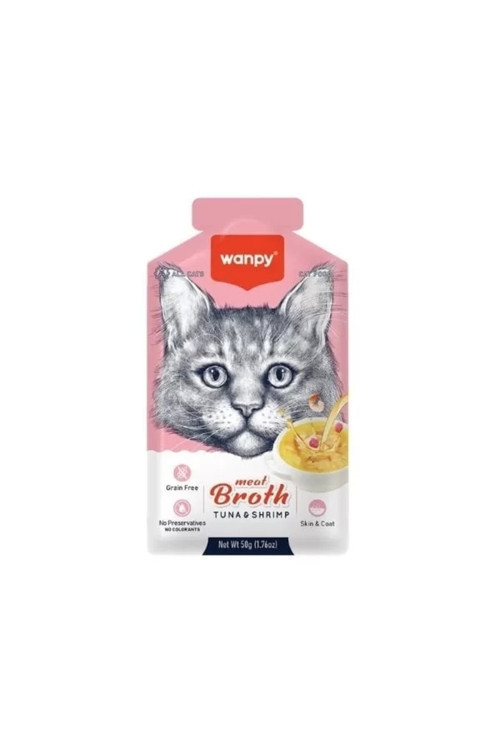 Ton Balıklı Ve Karidesli Tahılsız Kedi Çorbası 50 Gr
