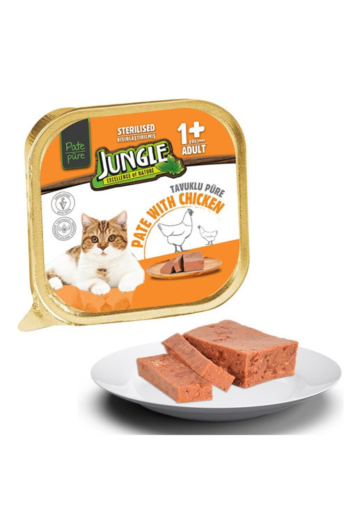 Tavuklu Ezme Pate Yaş Kısır Kedi Maması 100Gr