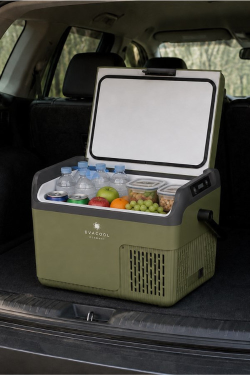 EVAG20 12/24V 18 Litre Kompresörlü Oto Buzdolabı Yeşil