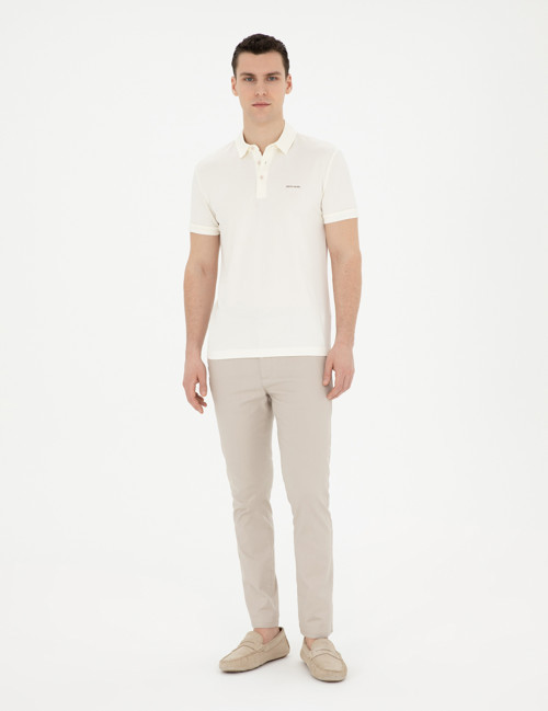 Bej Slim Fit Kanvas Pantolon 50289194-VR011