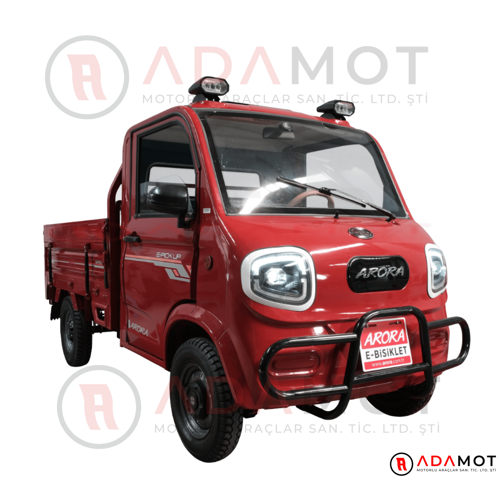 E-PICKUP SMALL Elektrikli Kamyonet 72V 100Ah LFP Lityum Akü 3000W 45 km/h 70-80 km Menzil Geri Görüş Kameralı