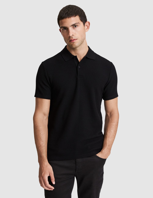 Siyah Regular Fit Düğmeli Polo Yaka Tişört 50327875-VR046