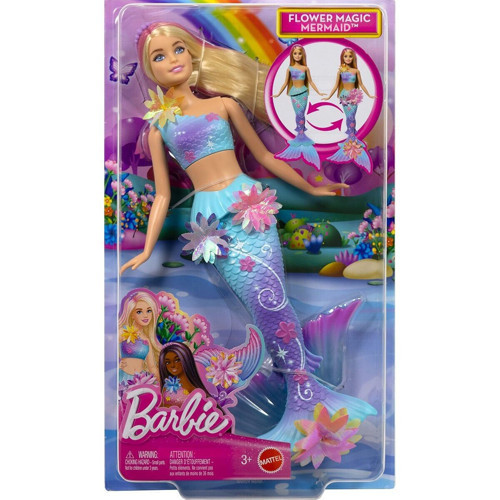 JDM72 Barbie Büyülü Çiçekler Deniz Kızı - Flower Magic Mermaid