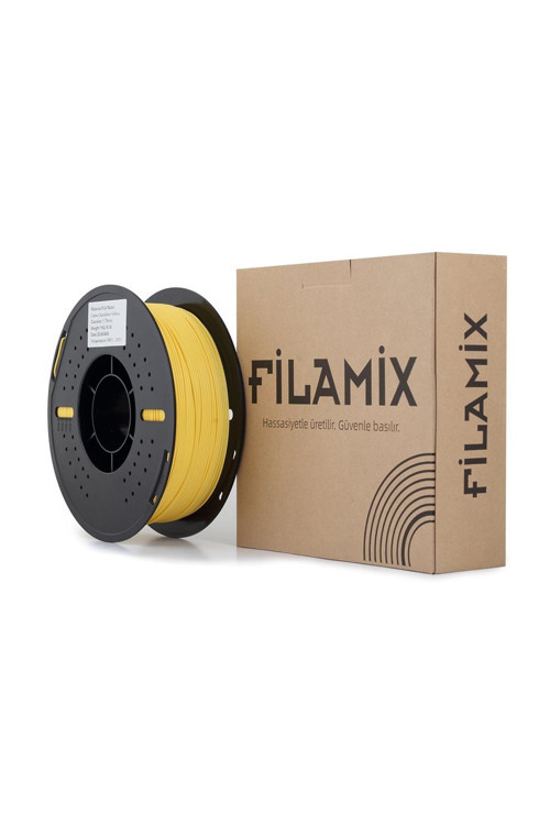 Pla Mat Güneş Sarısı Filament 1.75Mm 1Kg Mat Yüzey