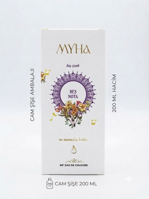 Beş Çiçek Esintisi Kolonya 200 ml | Zarif ve Hoş Kokulu