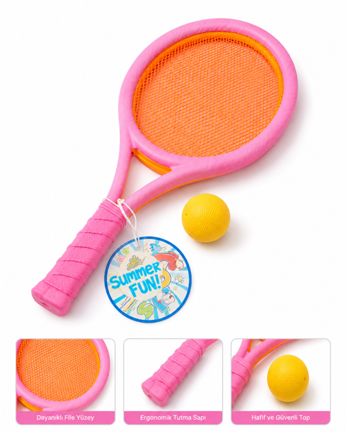 Çocuk Badminton Raket Seti – Raket, Badminton Topu ve Oyun Topu