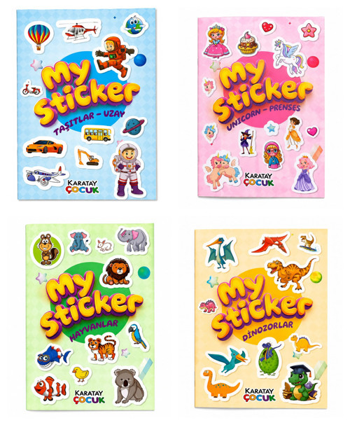 Yayınları My Sticker Serisi (4 Kitap)
