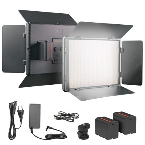 HR-LED1120 11" 50W LED Panel Işık LED 2700K-6500K CRI 96+ Barndoor Dolgu Işığı