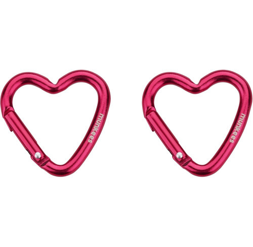 Mini Heart Carabiner 2 pcs - red - 38 cm Renkli Unisex Anahtarlık