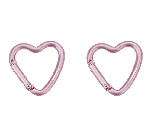 Mini Heart Carabiner 2 pcs - rosa - 38 cm Renkli Unisex Anahtarlık