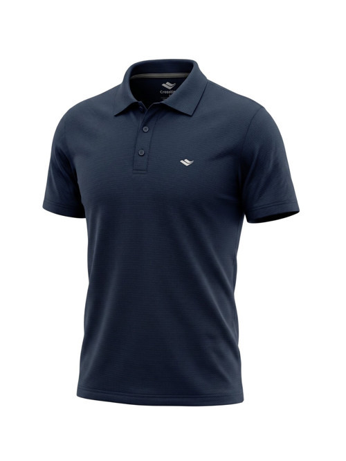 Battal Waffle Polo Yaka Tshirt Lacivert Erkek Polo Tshirt