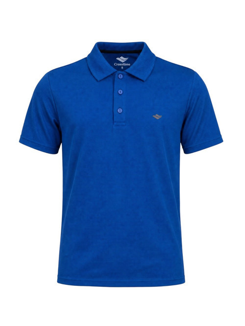 Waffle Polo Yaka Tshirt Mavi Erkek Polo Tshirt
