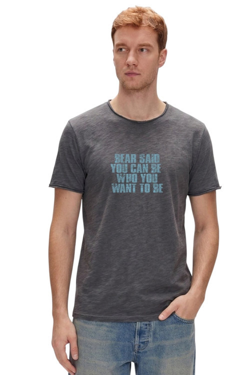 Bear Said Antrasit Erkek Tshirt