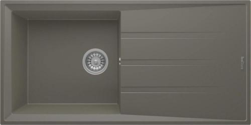 RealStone P012 Efes 100 Granit Mutfak Eviyesi Gri 100 x 50 Cm
