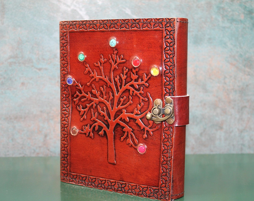 Taşlı Deri Defter Ksk3147