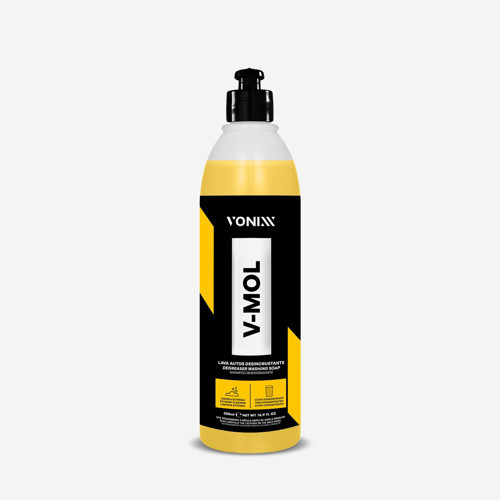 V-MOL Güçlü Alkali Oto Şampuanı – Çamur & Yağ Sökücü Ağır Kir Temizleyici - 500 ML
