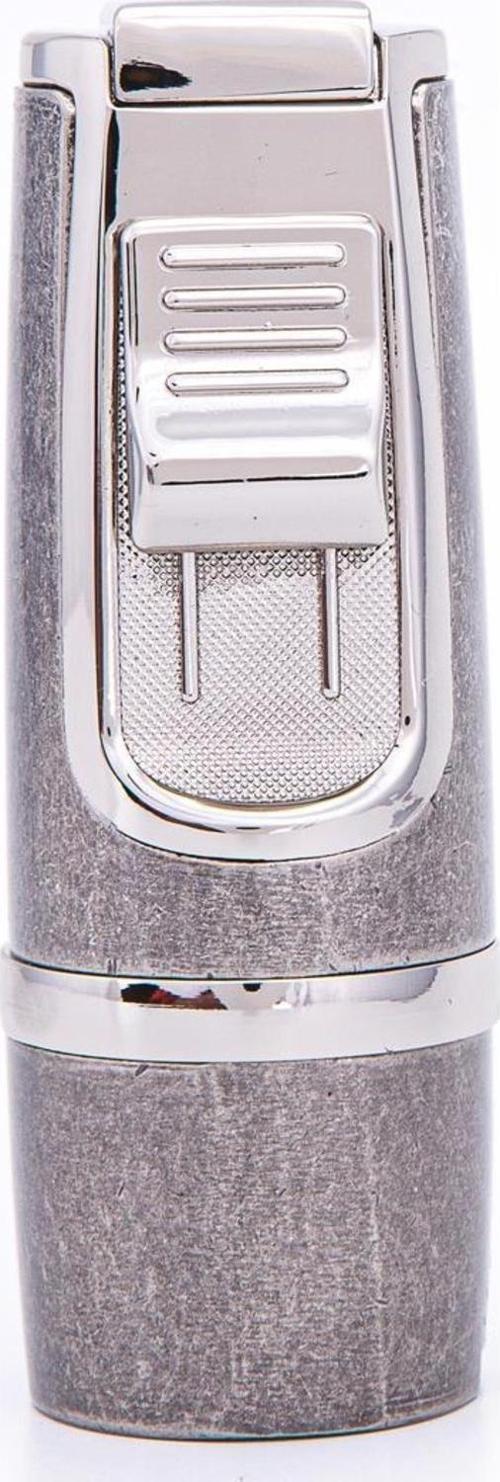 3 Torch Pürmüz Fırçalı Gunmetal Metal Puro Çakmağı