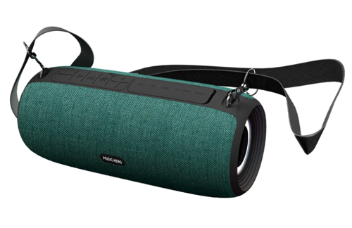 Sound Boom 10w Bluetooth Hoparlör Taşınabilir Led Işıklı Usb-c Şarjlı Omuz Askılı Siyah Bluetooth Version