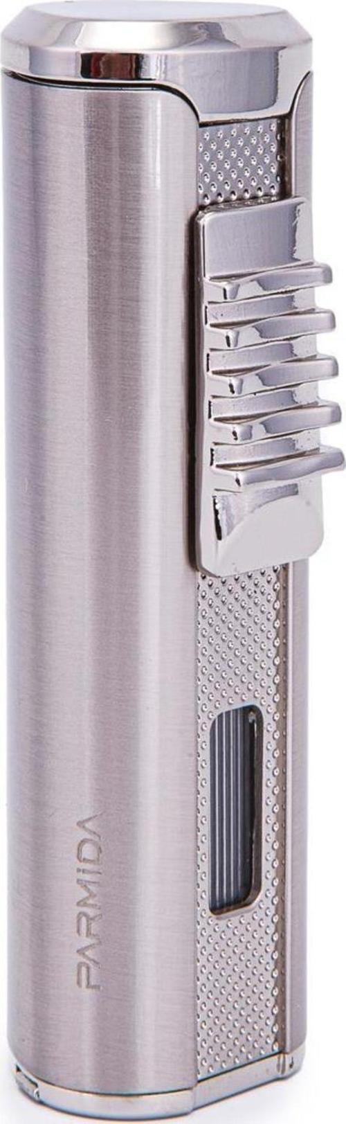 3 Torch Pürmüz Metal Gümüş Puro Çakmağı