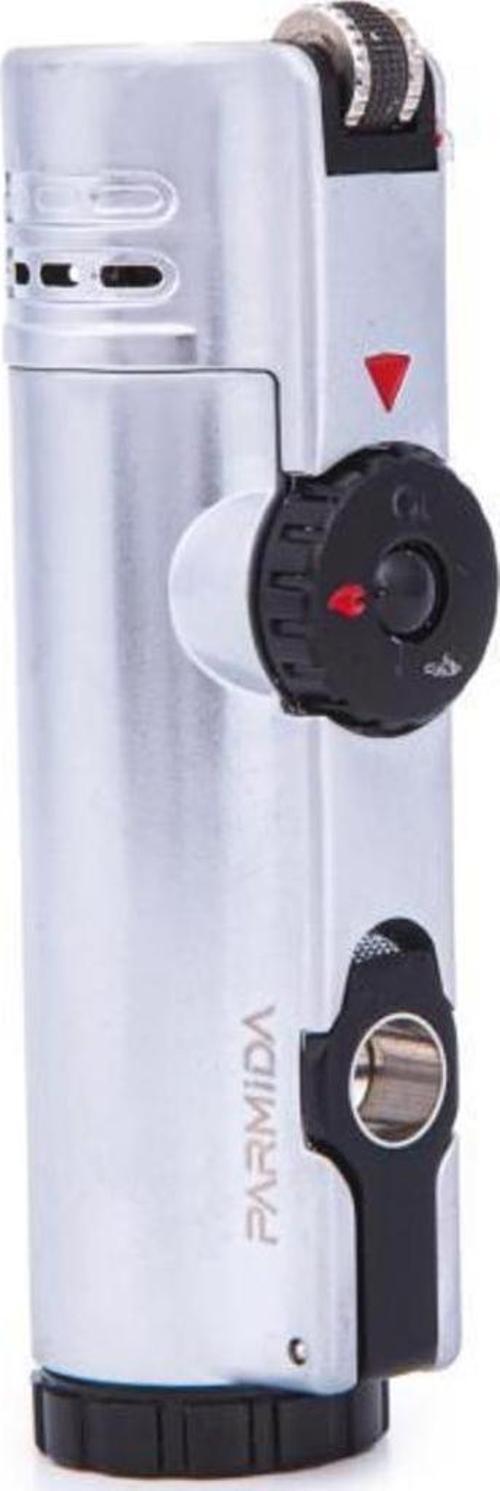 4 Torch Pürmüz Gümüş Metal Puro Çakmağı