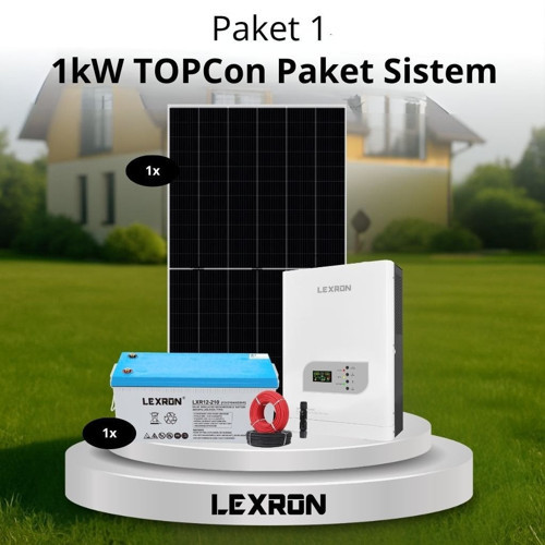 1kW TOPCON PAKET SİSTEM (PAKET 1)