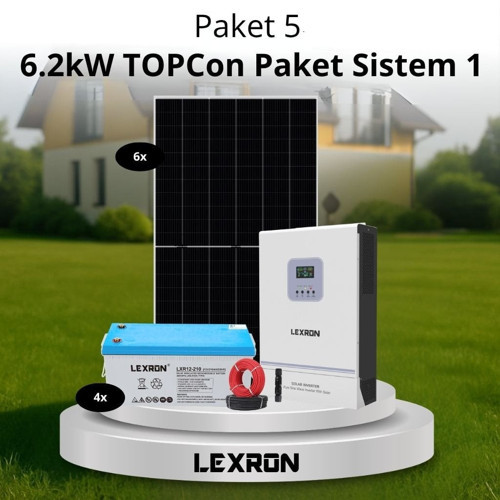 6.2kW TOPCON PAKET SİSTEM 1 (PAKET 5)