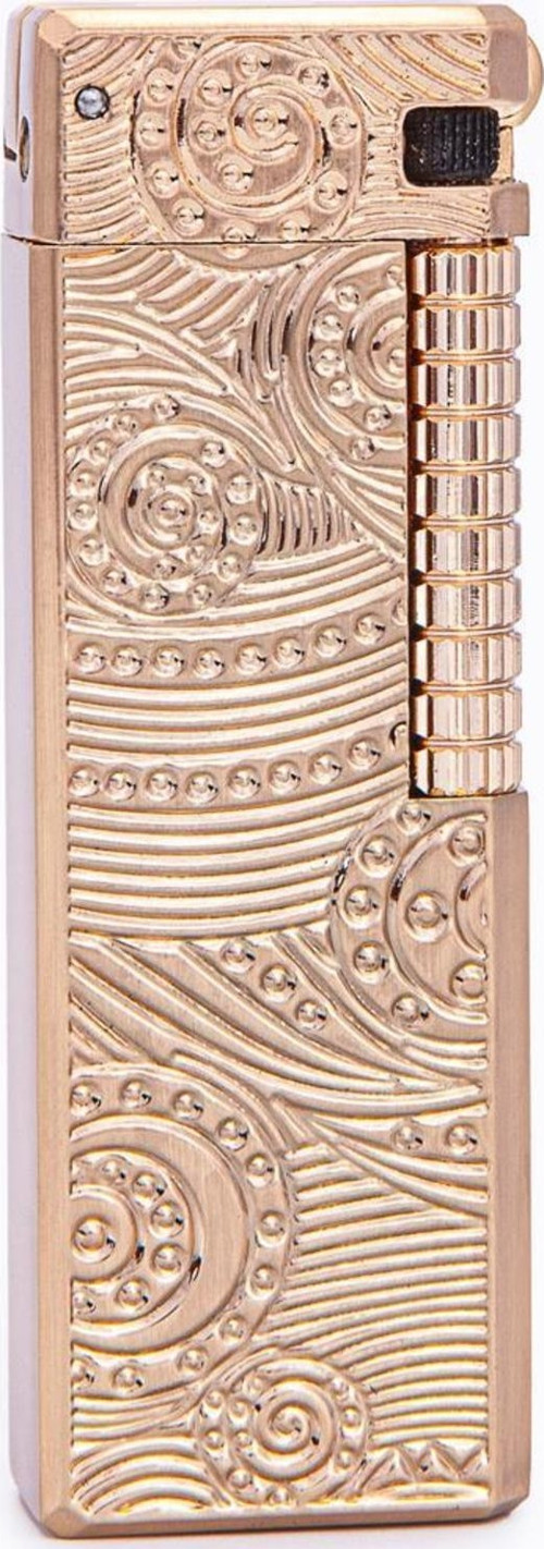 Gold İşlemeli Soft Flame Metal Çakmak