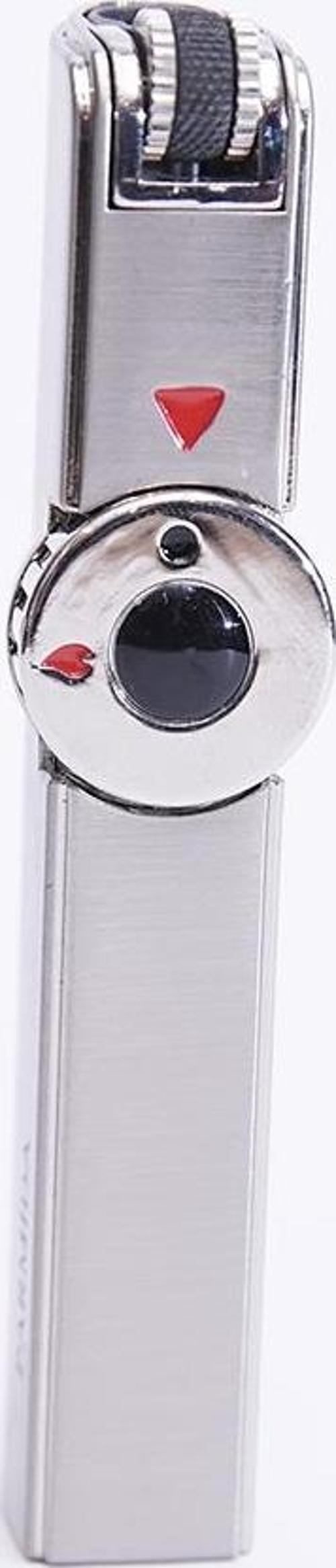 Tek Torch Pürmüz Gümüş Metal Puro Çakmağı