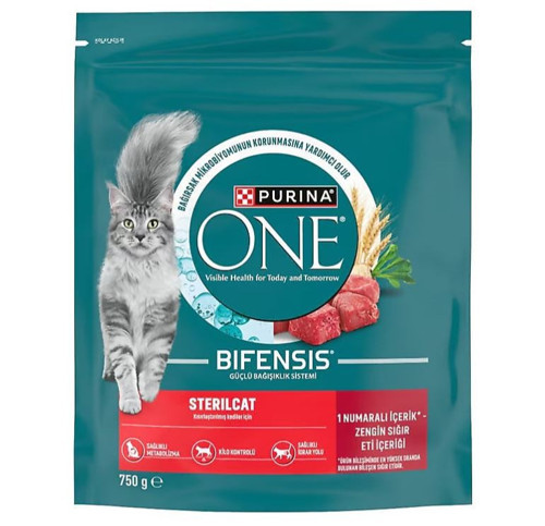 Sığır Etli Kısırlaştırılmış Kedi Maması 750g