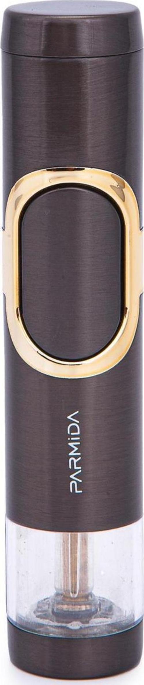 Tek Torch Pürmüz Gunmetal-Gümüş Metal Puro Çakmağı