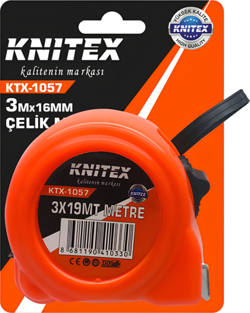 Turuncu Şerit Metre 3 Mt x 19 Mm KTX-1057